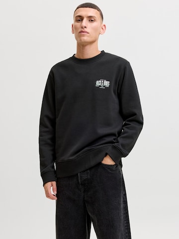 JACK & JONESSweater majica 'JJAERO' - crna boja: prednji dio