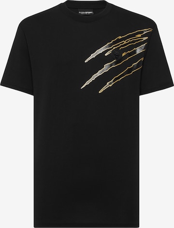 Plein Sport Shirt 'Scratch' in Zwart: voorkant