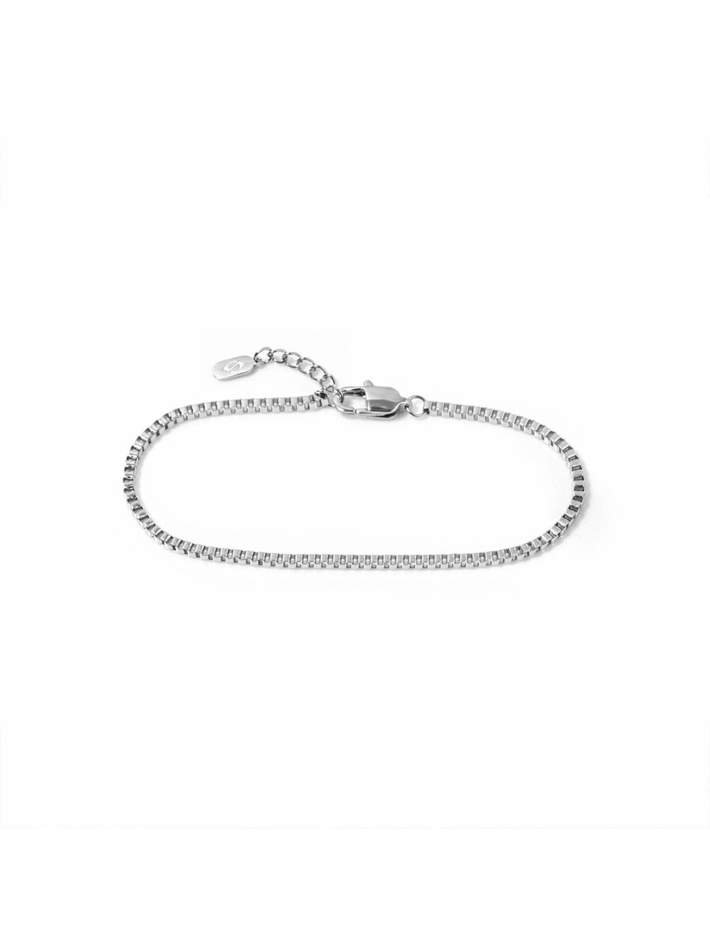 warpedsense Armband 'Vela'‌‌‌ in Silber: Vorderseite