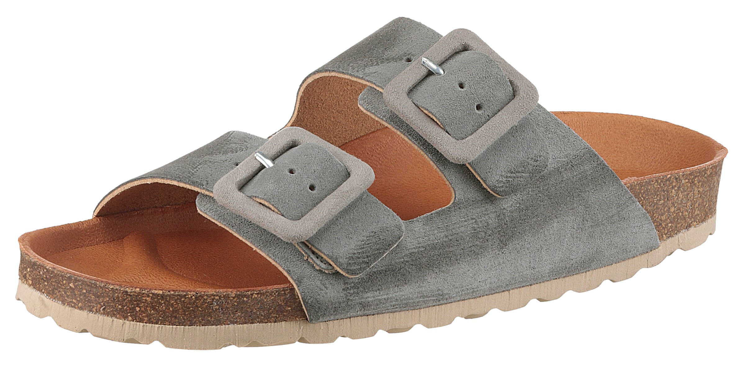 VERBENAS Mules in Grey: front