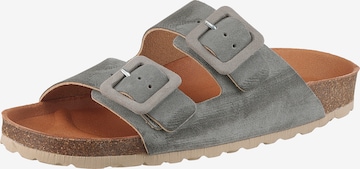 VERBENAS Pantolette in Grau: Vorderseite