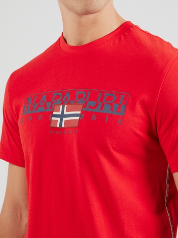 NAPAPIJRI Shirt 'S-AYLMER' in Red