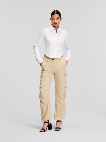 regular Pantaloni di Karl Lagerfeld in beige