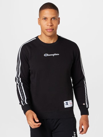 Champion Authentic Athletic Apparel Sweatshirt in Black: front