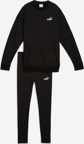 PUMA Jogginganzug in Schwarz: Vorderseite