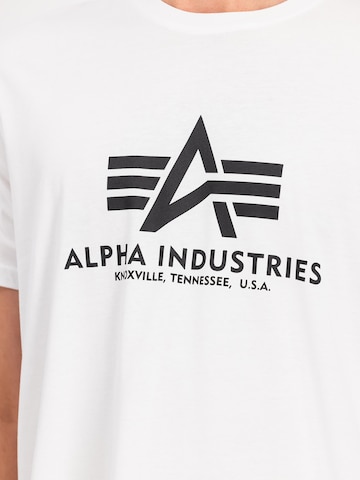 ALPHA INDUSTRIES Shirt 'Basic 2 Pack'‌‌‌‌‌‌‌‌ in Weiß