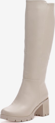 Stivale di Elara in beige: frontale