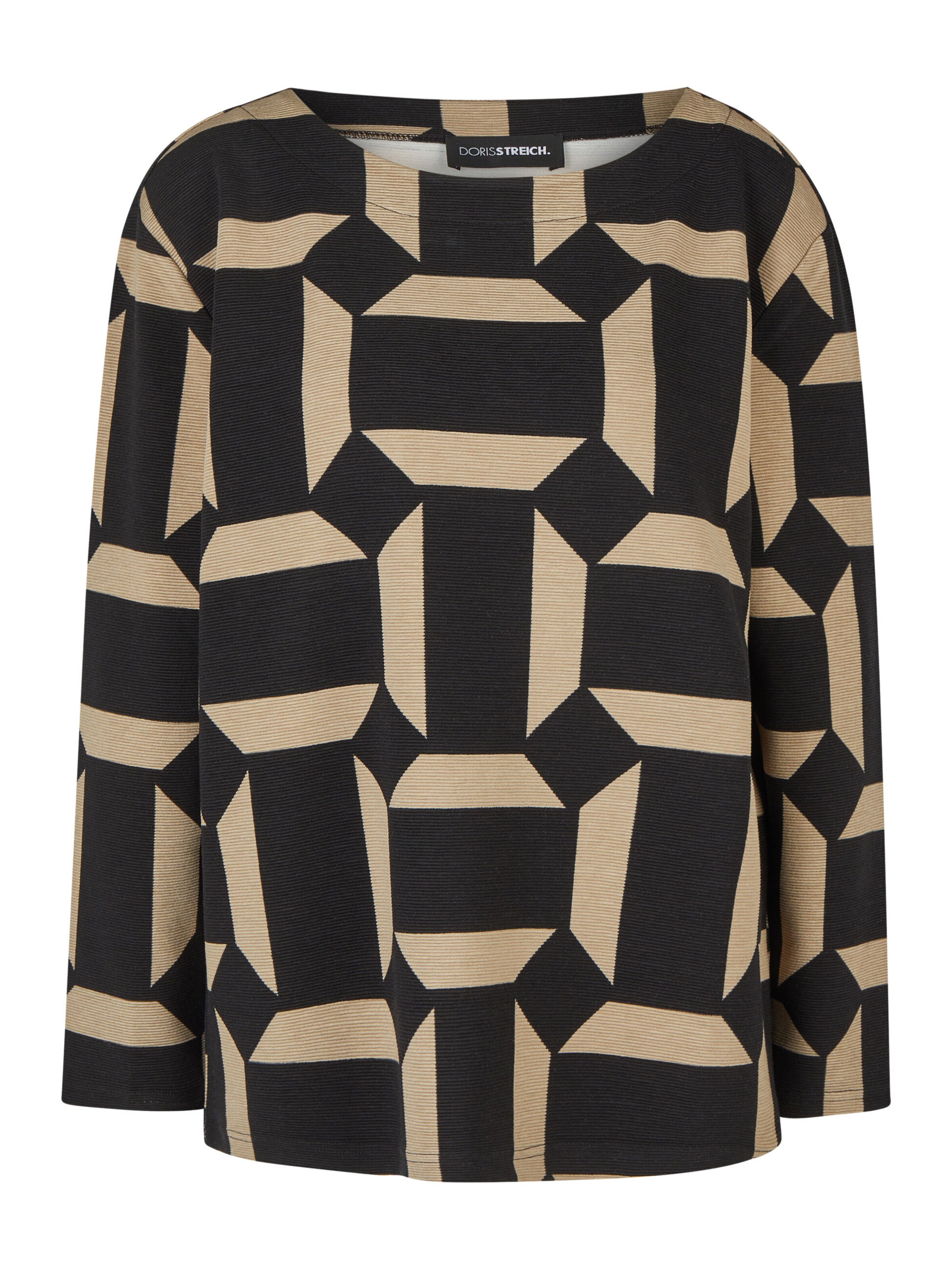 Doris Streich Sweatshirt in Beige: voorkant