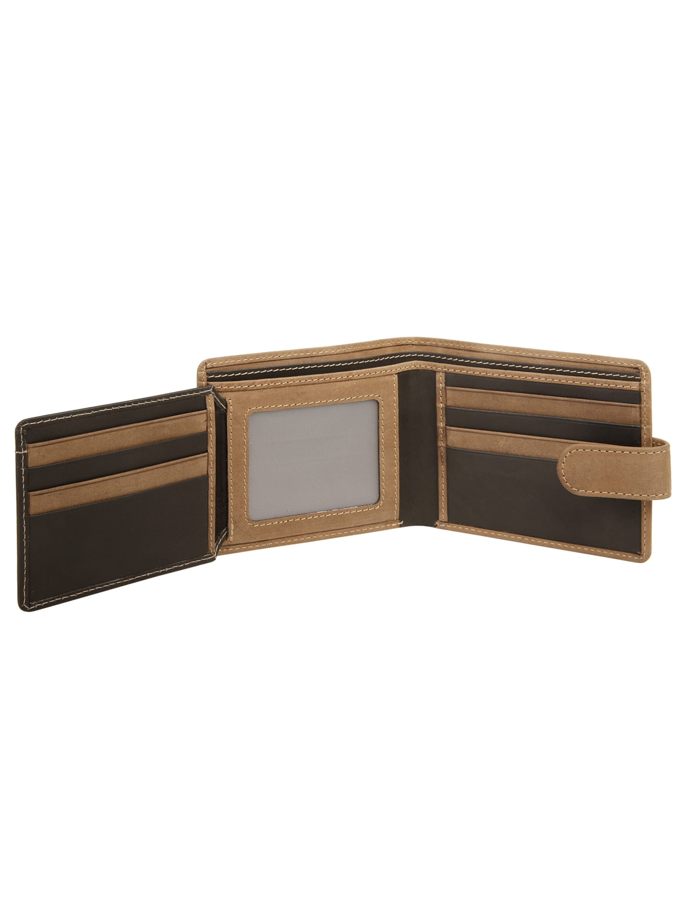 BODENSCHATZ Portemonnaie 'BICOLOUR'‌‌‌ in Braun