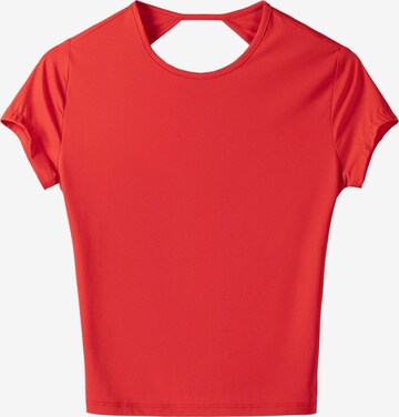Bershka Shirt in Rood: voorkant