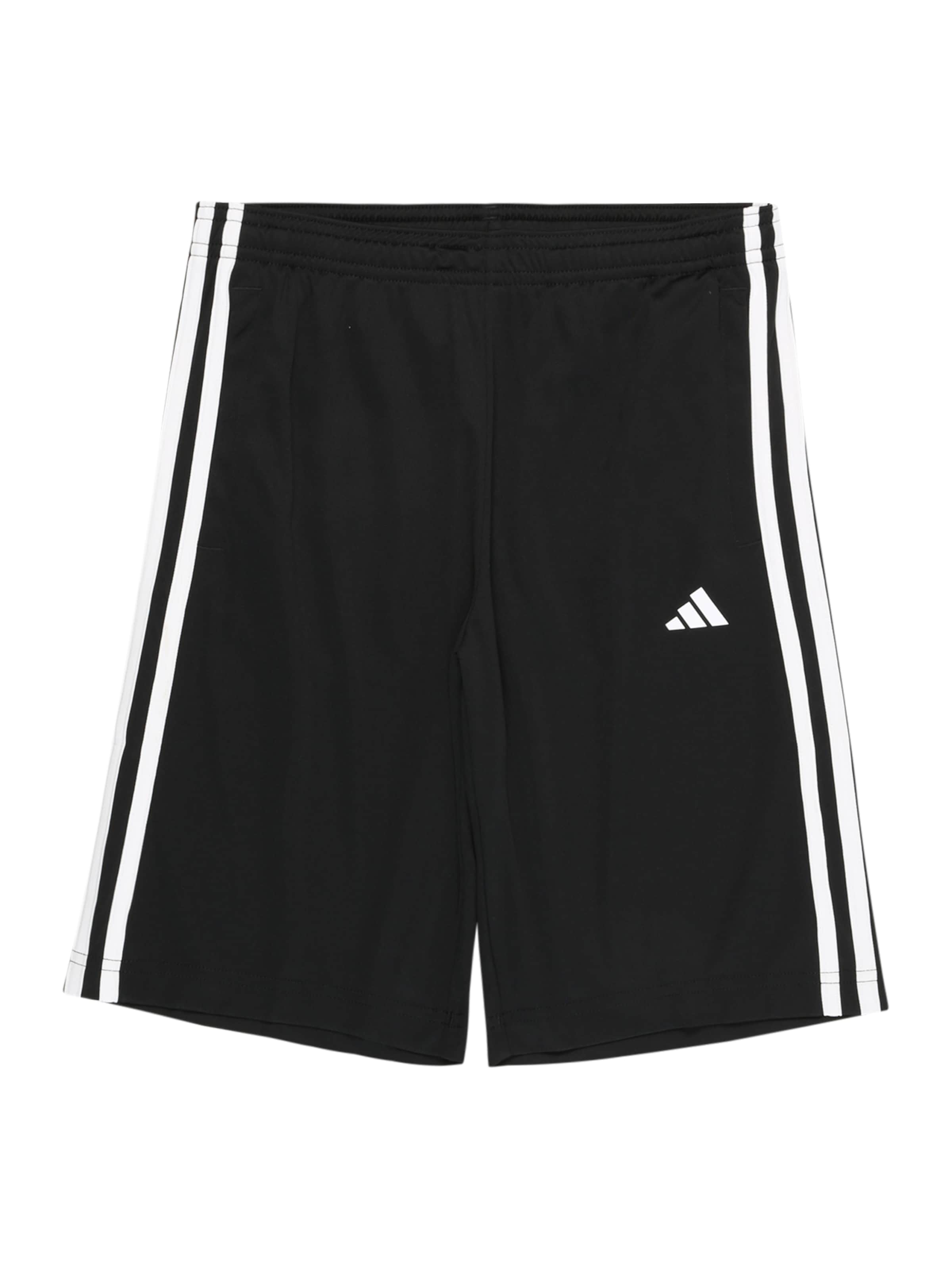 ADIDAS SPORTSWEAR Regular Workout Pants 'Train Essentials Aeroready 3-Stripes -Fit' in Black: front