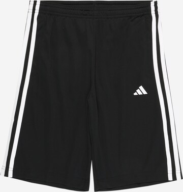 regular Pantaloni sportivi 'Train Essentials Aeroready 3-Stripes -Fit' di ADIDAS SPORTSWEAR in nero: frontale