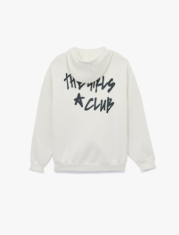 Koton Zip-Up Hoodie in Beige