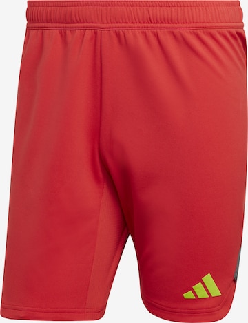 ADIDAS PERFORMANCE Loose fit Workout Pants in Red: front