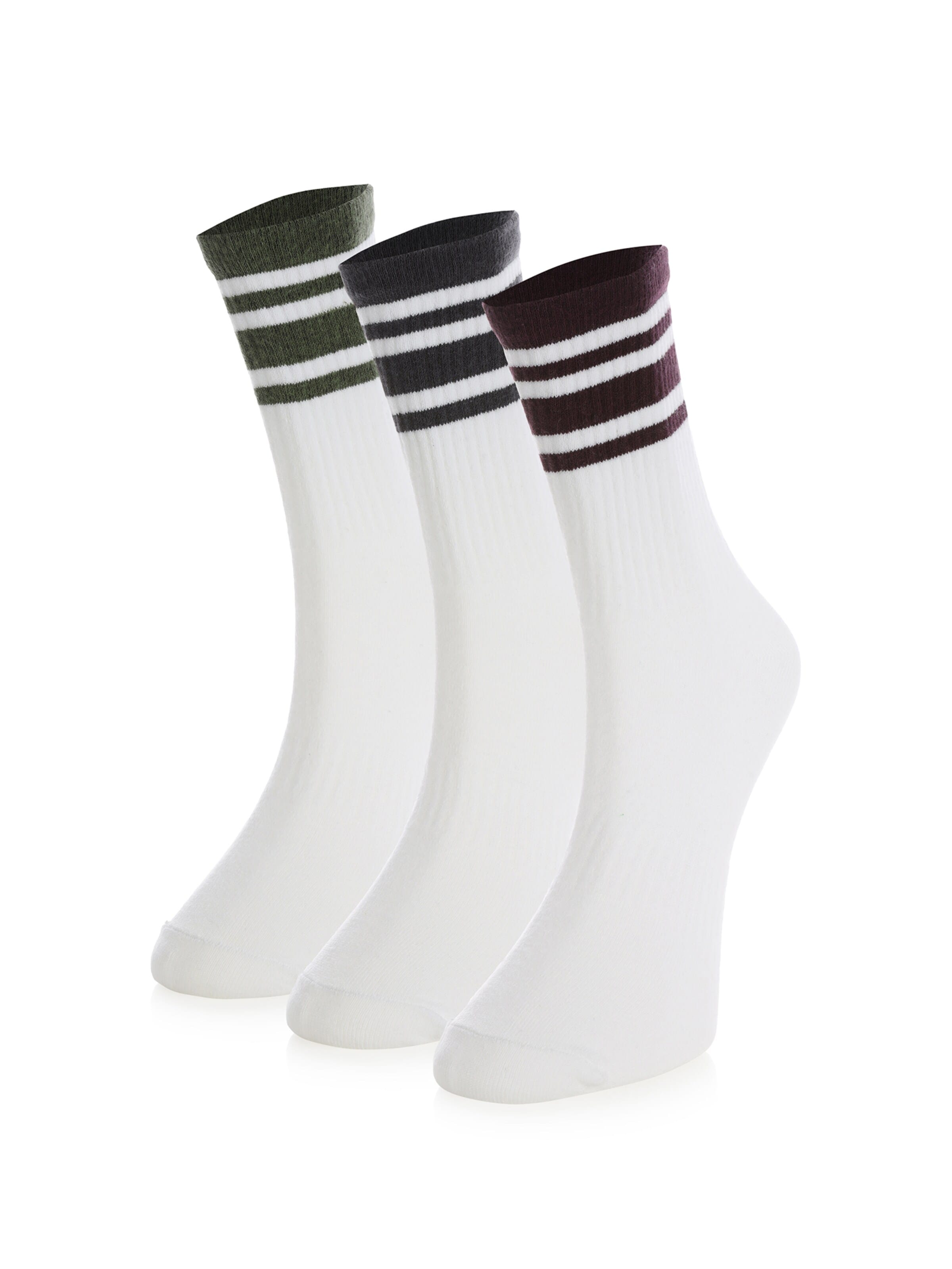 Crea Socks Sukat 'Hochschule' värissä valkoinen: etupuoli