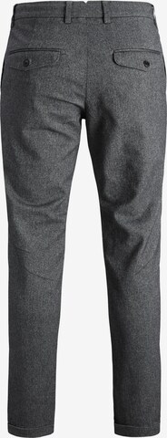pilka JACK & JONES Standartinis Klostuotos kelnės 'Ollie Milo'