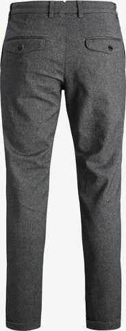 JACK & JONES Regular Pleat-Front Pants 'Ollie Milo' in Grey