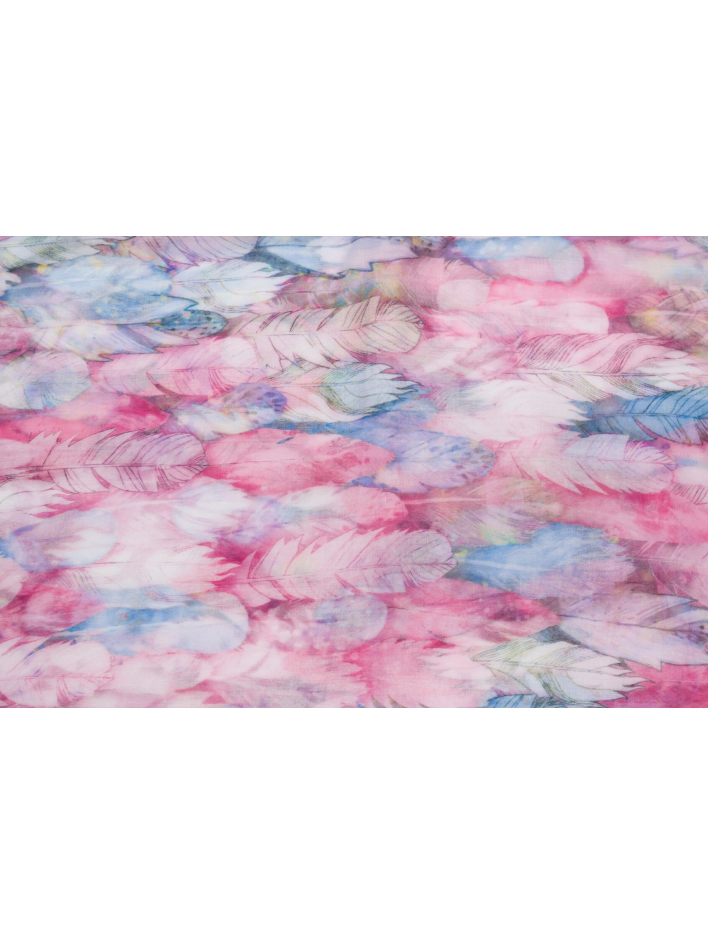 styleBREAKER Schlauchschal 'Loop mit bunten Federn'‌‌‌‌‌‌‌‌ in Pink