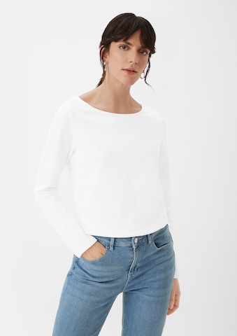 T-shirt comma casual identity en blanc : devant