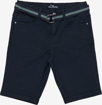 s.Oliver Slimfit Broek in Blauw: voorkant