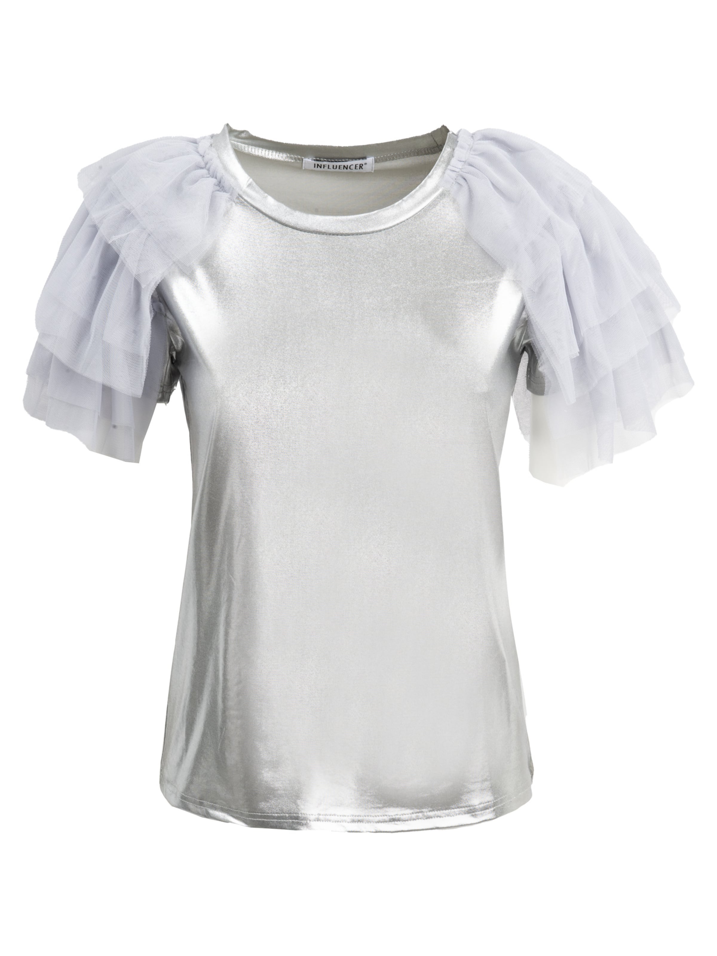 Influencer Póló - ezüst: elől