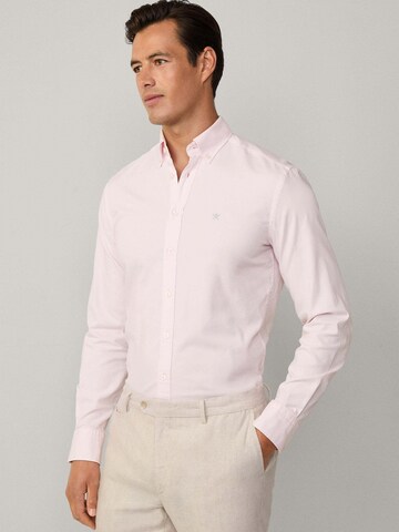 Hackett London Regular Fit Hemd 'Ess' in Pink: Vorderseite
