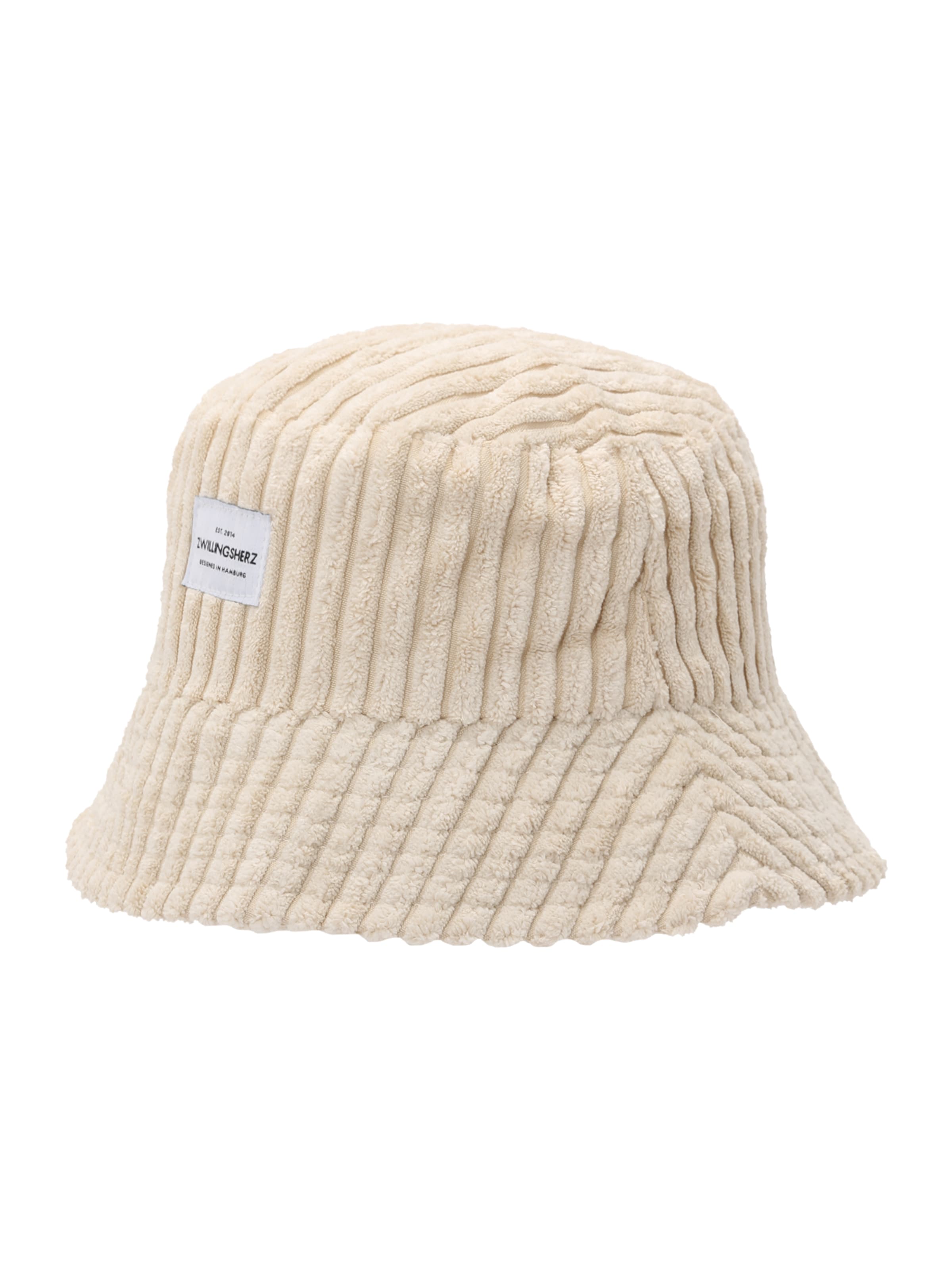 Zwillingsherz Hoed in Wit: voorkant