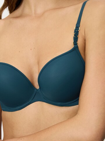 TRIUMPH Balconette Bikini Top ' Summer Twist ' in Blue