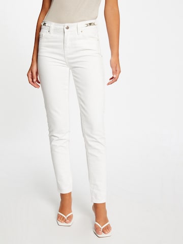 Coupe slim Pantalon Morgan en blanc : devant