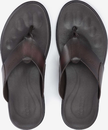 Kazar T-bar sandals in Brown