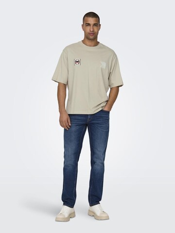 Only & Sons - Camiseta 'LENNY' en gris