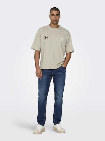 T-Shirt 'LENNY' Only & Sons en gris