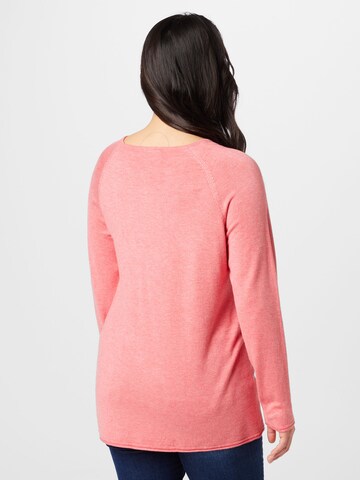 ONLY Carmakoma Sweater in Pink