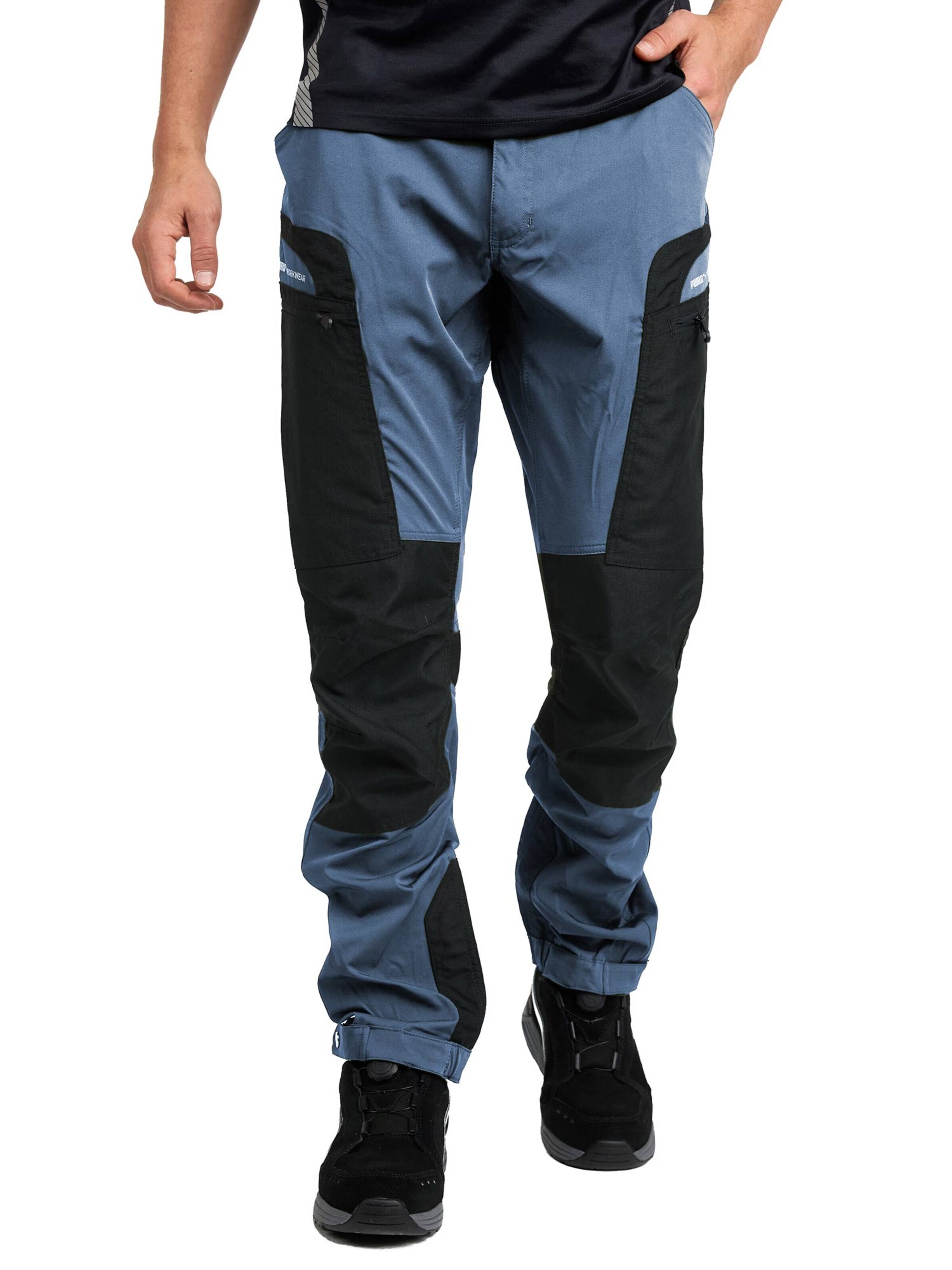 PUMA Workwear Regular Outdoor Pants 'ProOne' in Blue: front