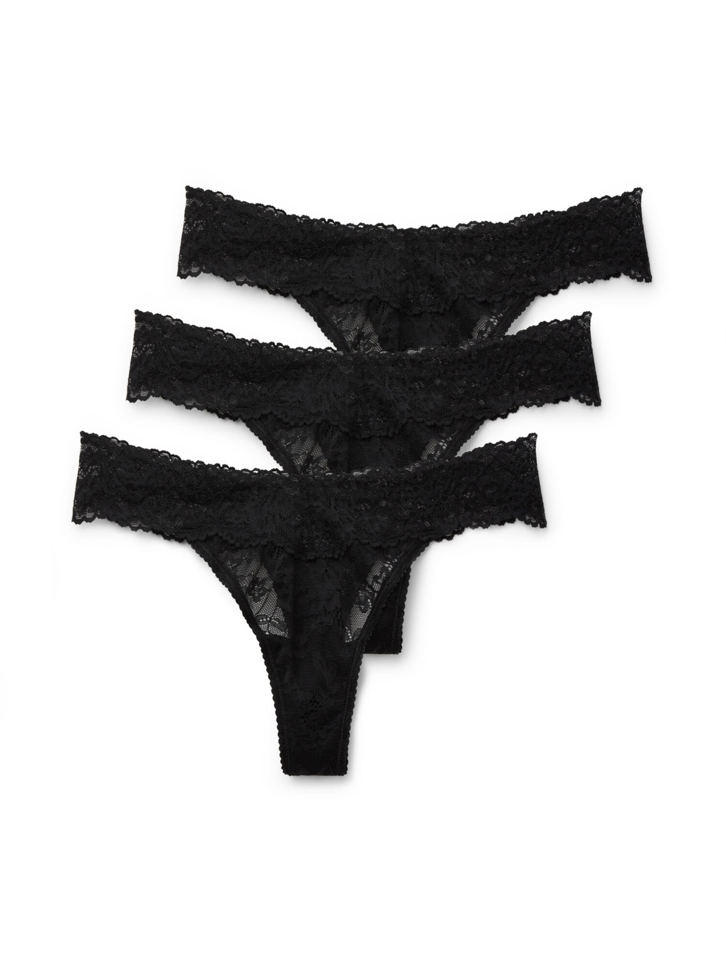 Tezenis Thong in Black: front