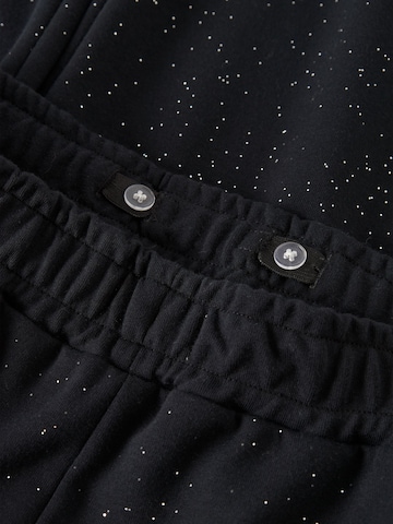 NAME IT - Pierna ancha Pantalón en negro