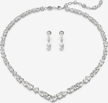 Swarovski Jewelry Set in Silver: front