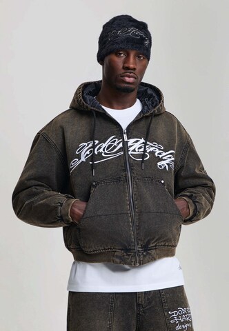 Veste d’hiver Ed Hardy en noir : devant