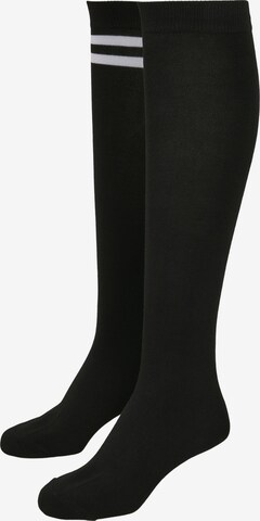 Chaussettes montantes Urban Classics en noir : devant