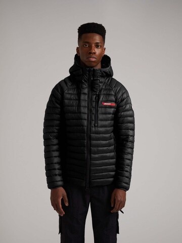 Veste outdoor ' SATEL1TE Kapuzen-Daunenjacke 2.0 ' JACK1T en noir : devant