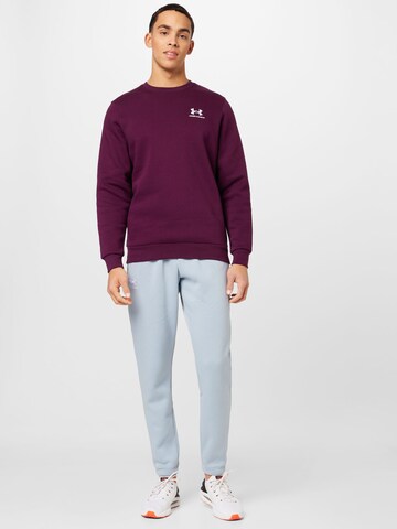 Effilé Pantalon de sport 'Essential' UNDER ARMOUR en bleu