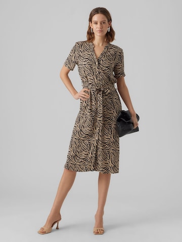 VERO MODA Blusenkleid in Beige: predná strana