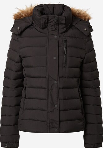 Superdry Winter jacket 'Fuji' in Black: front