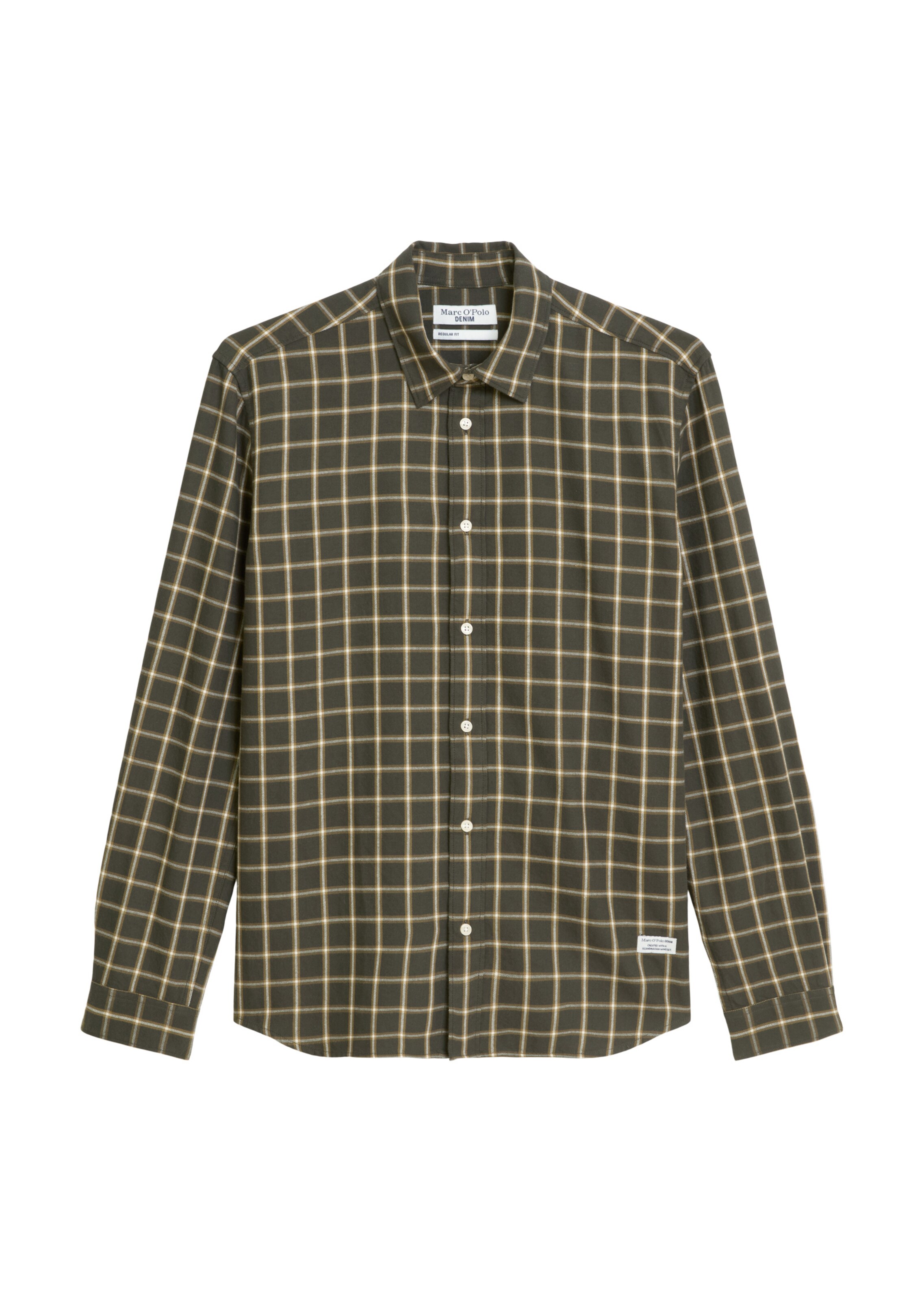 Marc O'Polo DENIM Button Up Shirt in Green: front