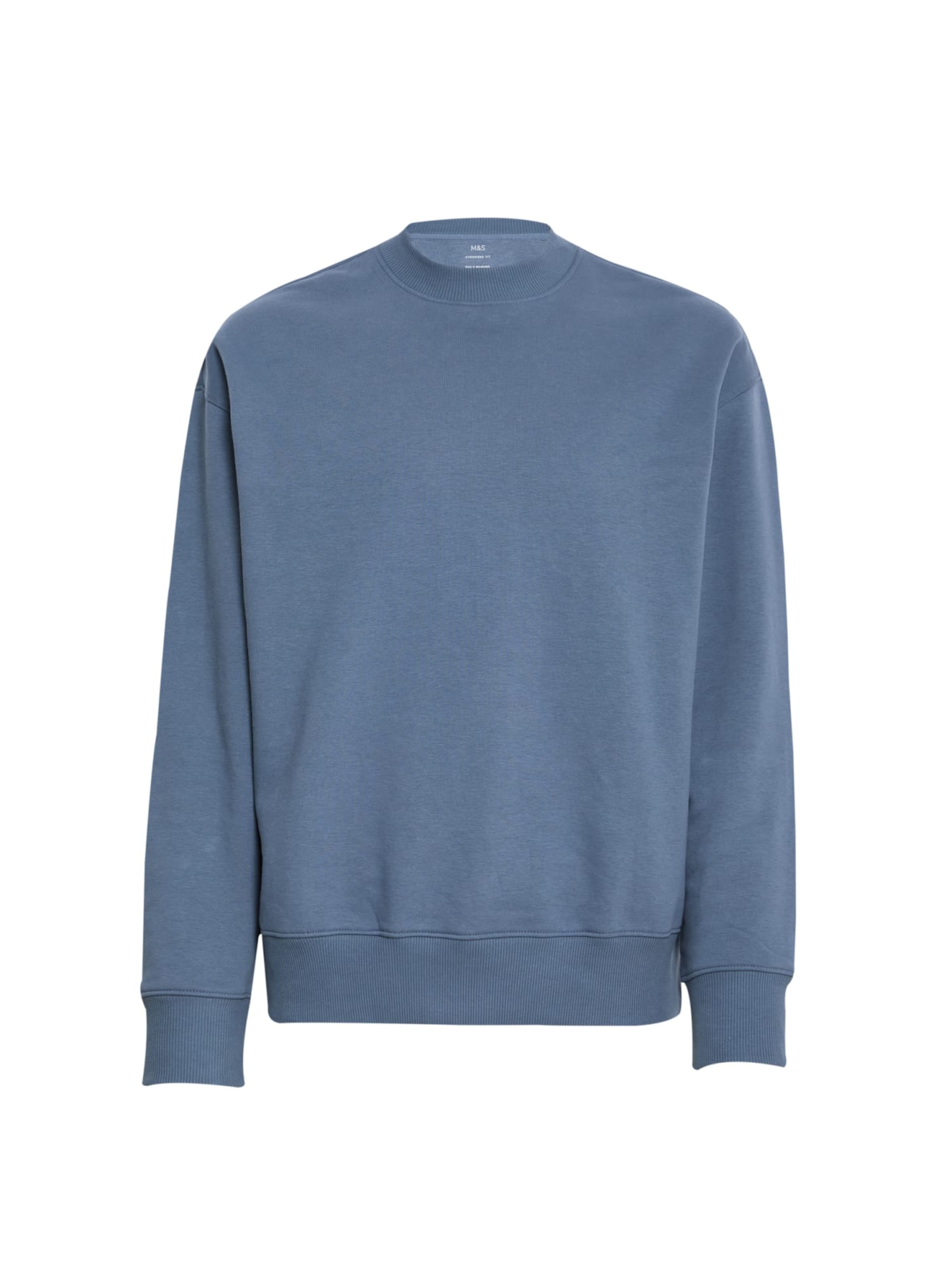 Sweat-shirt Marks & Spencer en bleu : devant