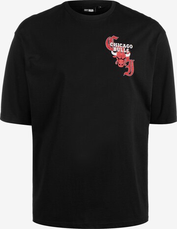 T-Shirt fonctionnel 'NBA Chicago Bulls' NEW ERA en noir : devant