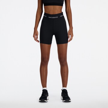 new balance Skinny Spodnie sportowe 'Sleek 5' w kolorze czarny