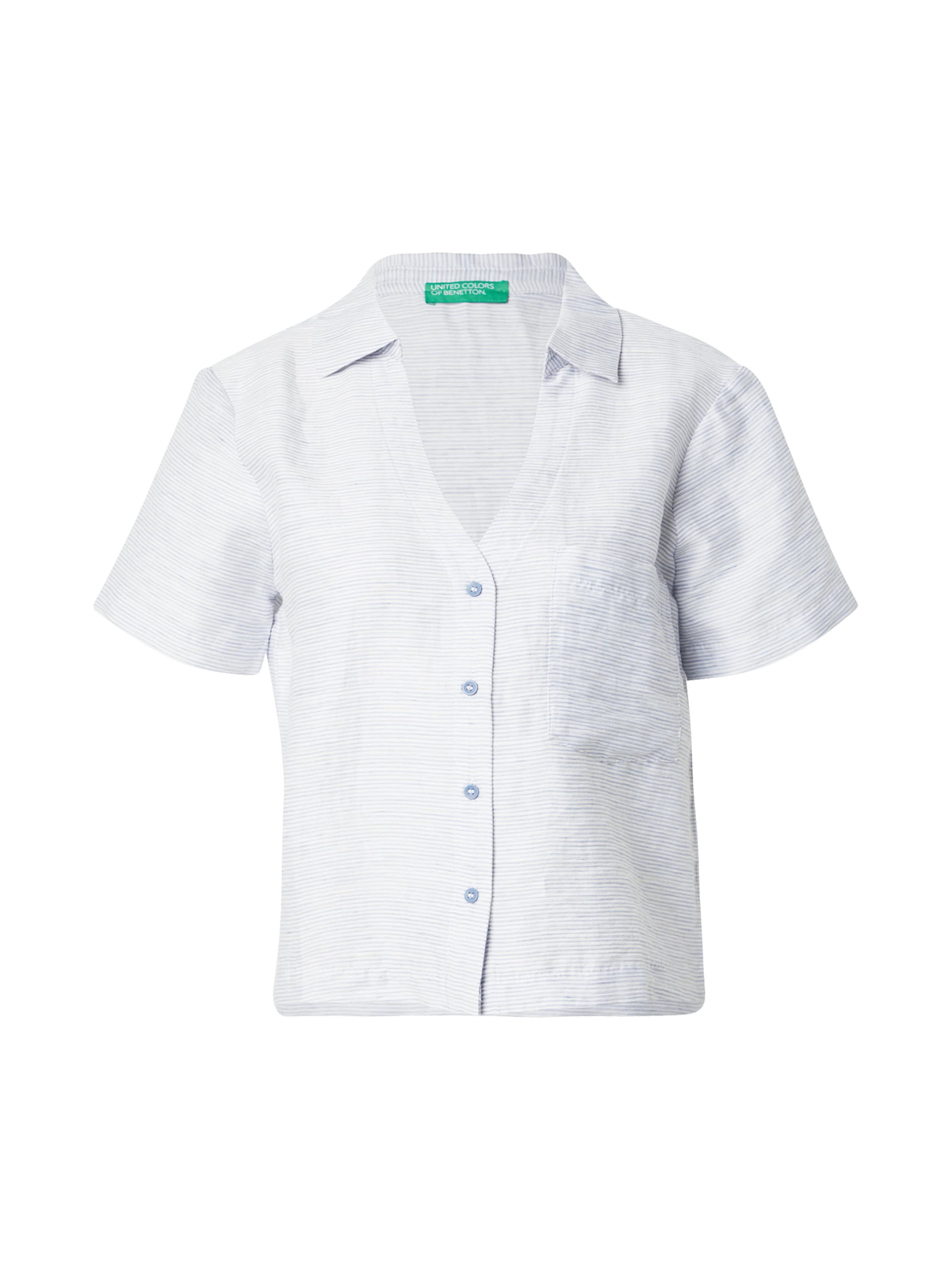 UNITED COLORS OF BENETTON Blouse in Blauw: voorkant