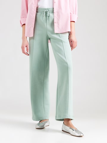 Wide leg Pantaloni de la CONVERSE pe verde: față