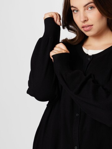 Zizzi Knit Cardigan 'CARRIE' in Black